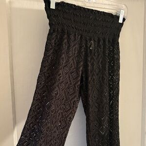 South Moon Under Black Crochet Pants